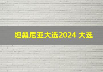 坦桑尼亚大选2024 大选